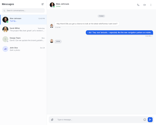 Chat Interface Preview